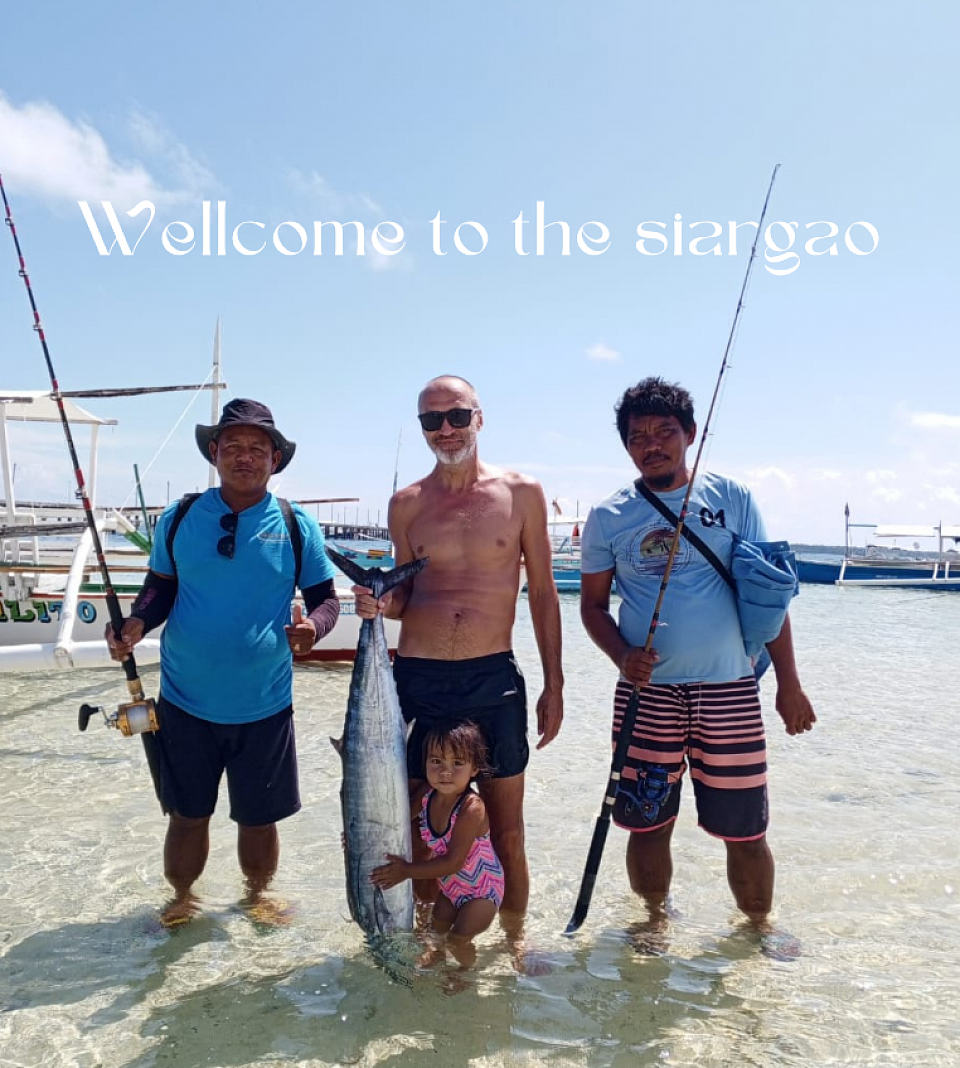 Fishing on Siargao. Trolling, jigging. Open ocean.