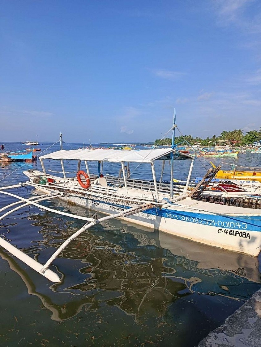 40+ft for 8 guests 30k pesos. 8-9 hours.All included. fishing spear fishing gear.